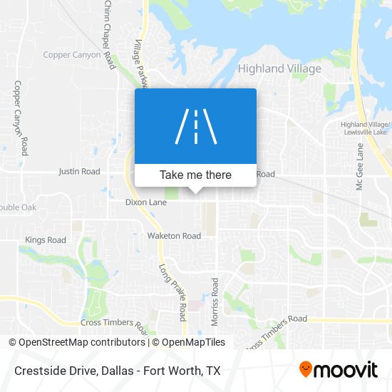 Crestside Drive map