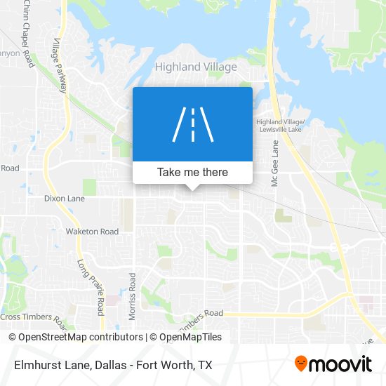 Elmhurst Lane map