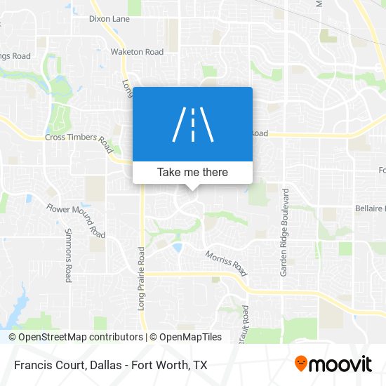 Francis Court map
