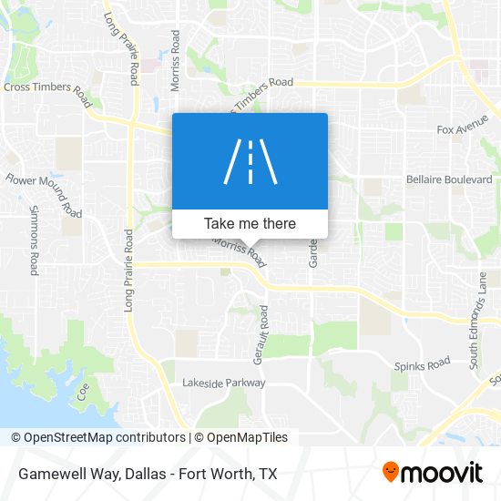 Gamewell Way map