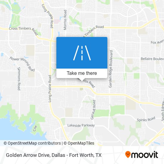 Golden Arrow Drive map
