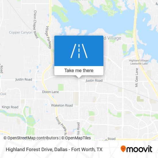 Highland Forest Drive map