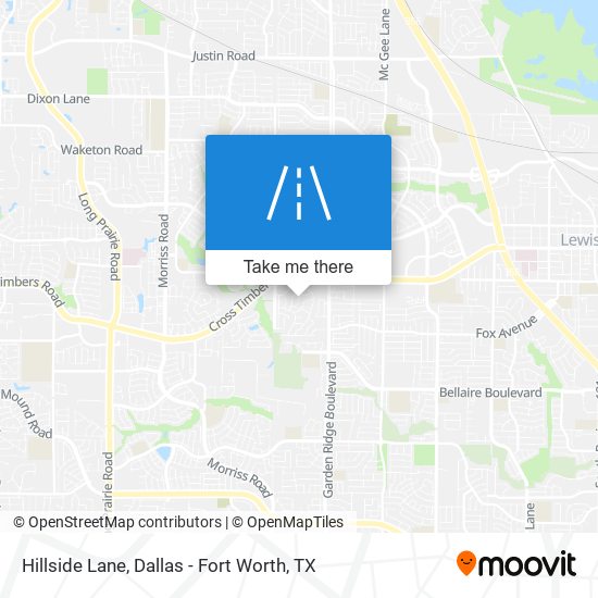 Mapa de Hillside Lane