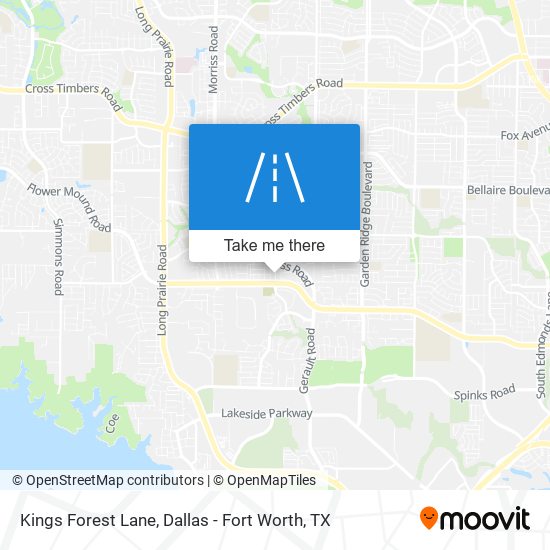 Kings Forest Lane map