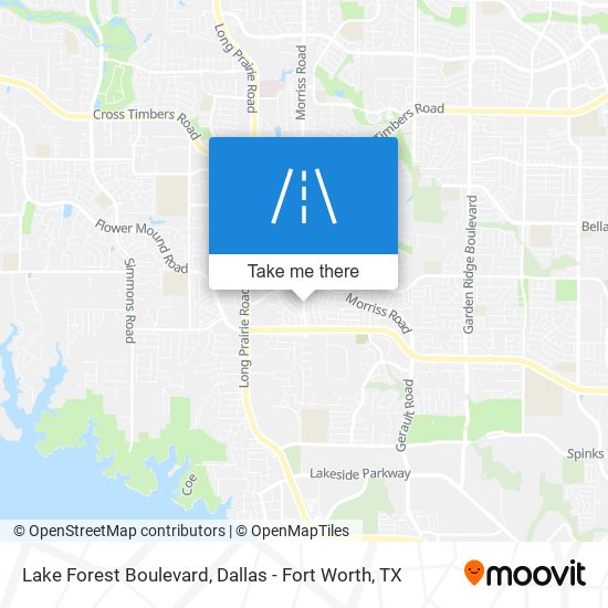 Lake Forest Boulevard map