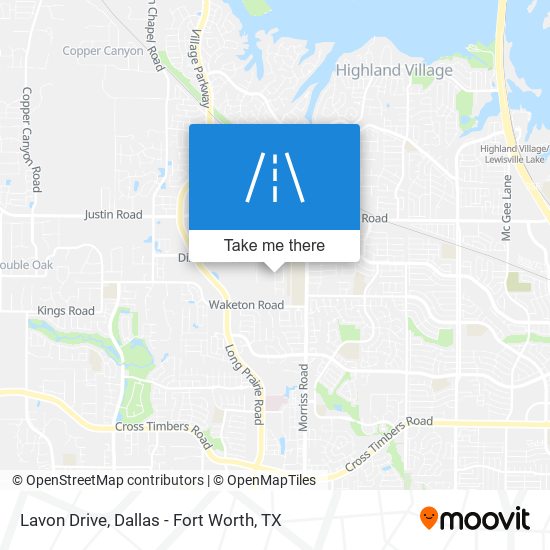Mapa de Lavon Drive