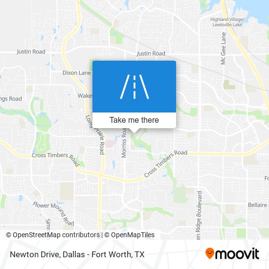 Newton Drive map