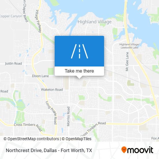 Mapa de Northcrest Drive