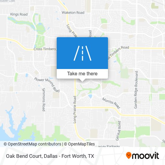 Mapa de Oak Bend Court
