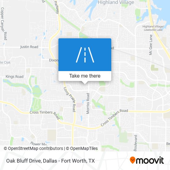 Mapa de Oak Bluff Drive