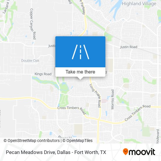 Pecan Meadows Drive map