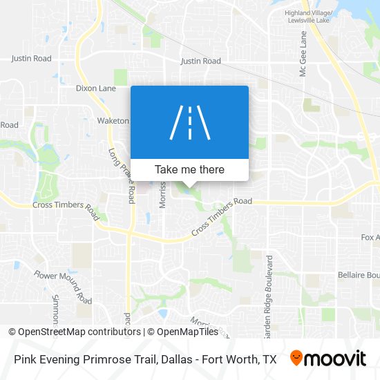 Pink Evening Primrose Trail map