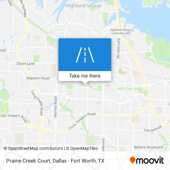 Prairie Creek Court map