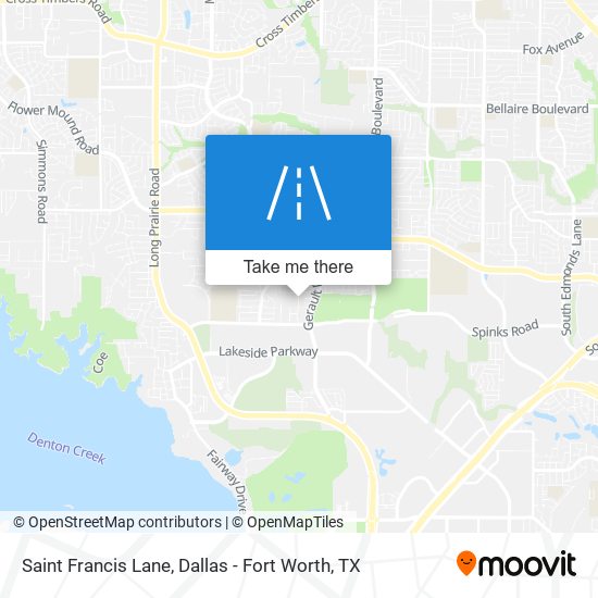 Saint Francis Lane map