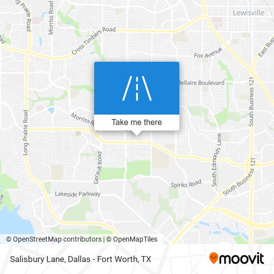 Salisbury Lane map