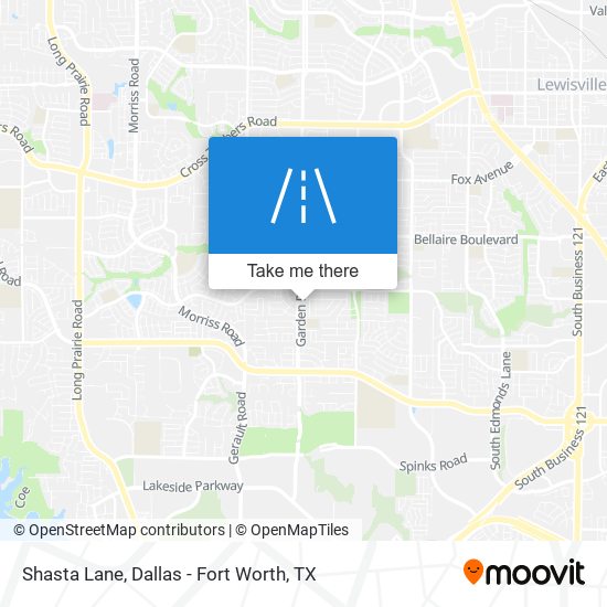Mapa de Shasta Lane