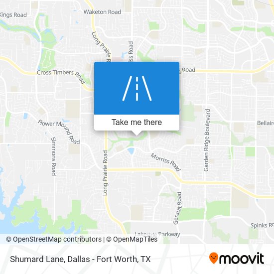 Shumard Lane map