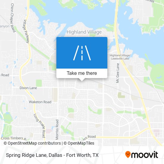 Spring Ridge Lane map