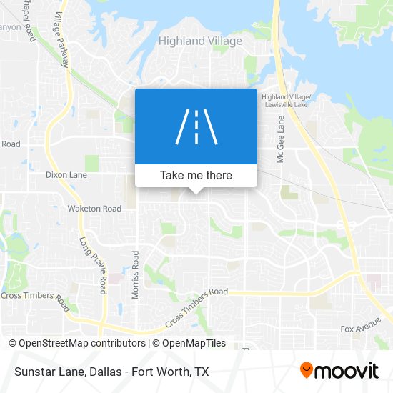 Sunstar Lane map