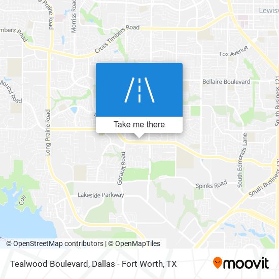 Tealwood Boulevard map