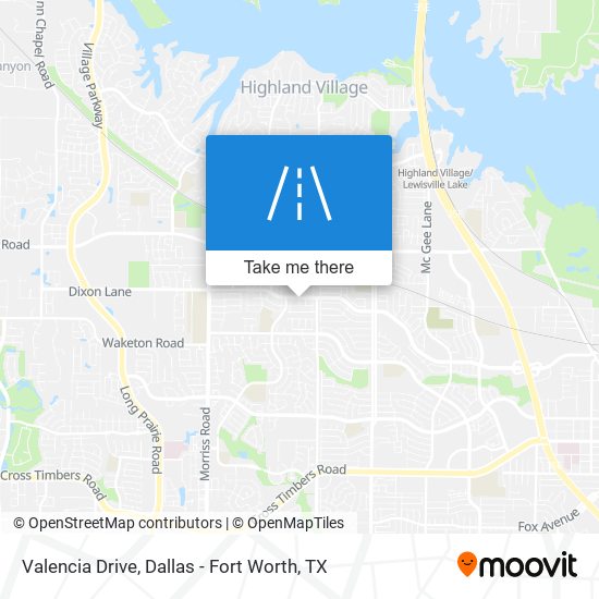Valencia Drive map