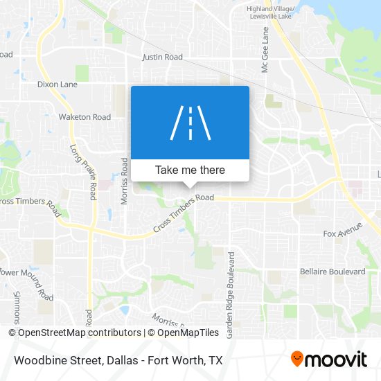 Woodbine Street map