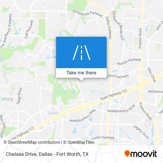Chelsea Drive map