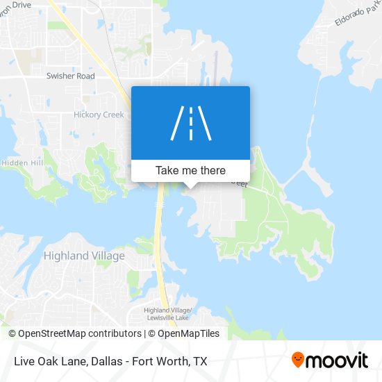Live Oak Lane map