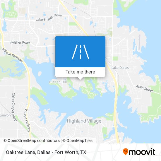 Mapa de Oaktree Lane