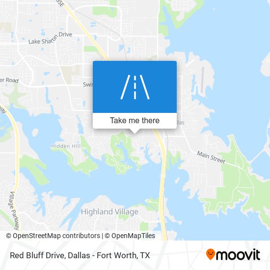 Red Bluff Drive map