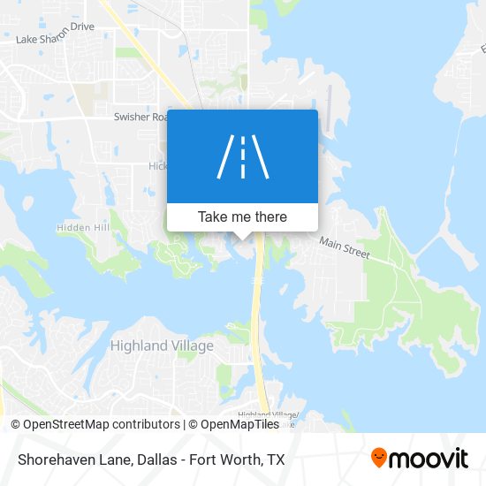 Shorehaven Lane map