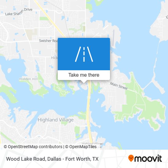 Wood Lake Road map