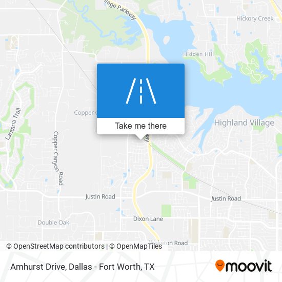Amhurst Drive map