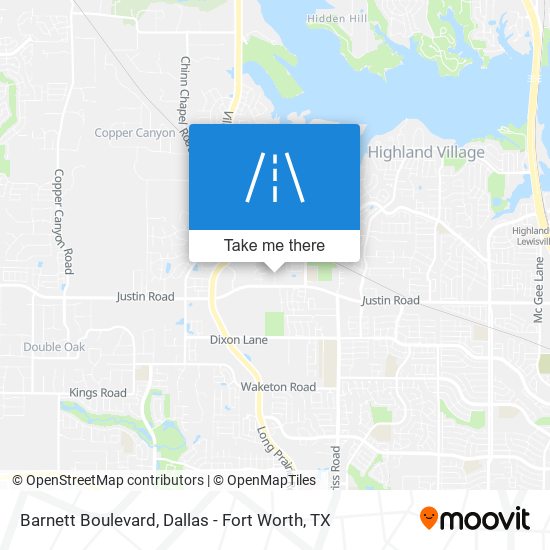Barnett Boulevard map