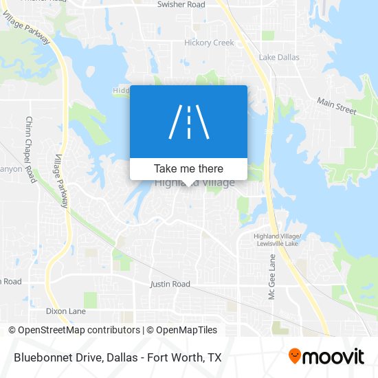 Bluebonnet Drive map