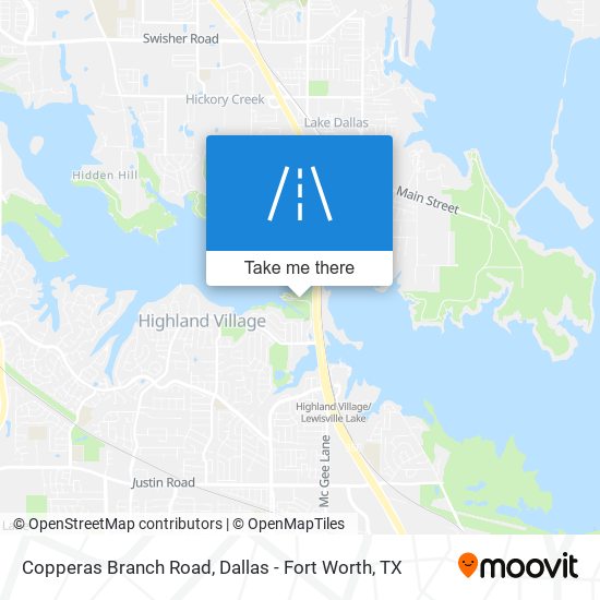 Mapa de Copperas Branch Road