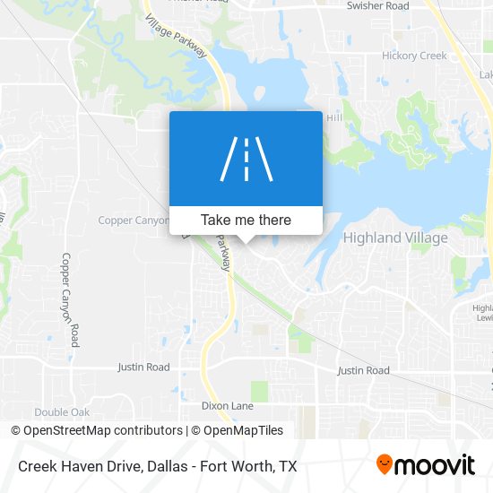 Creek Haven Drive map