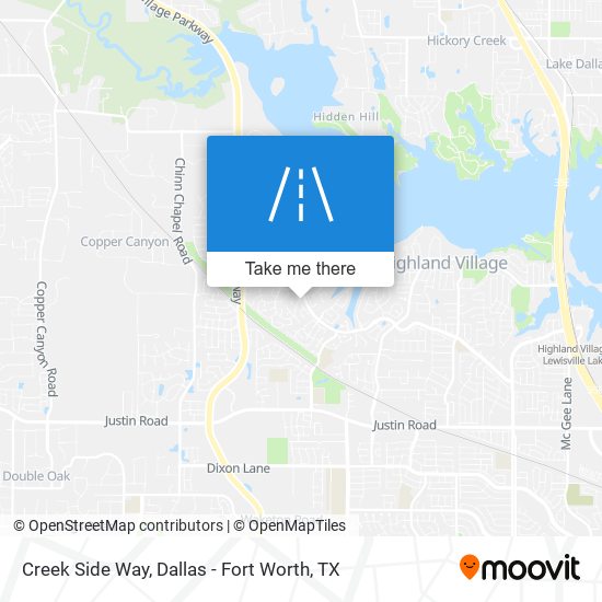 Creek Side Way map