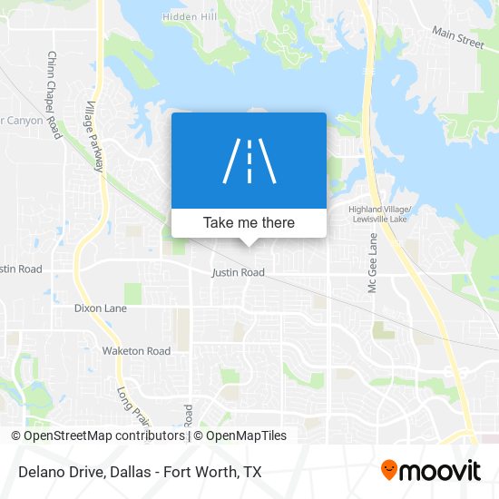 Delano Drive map