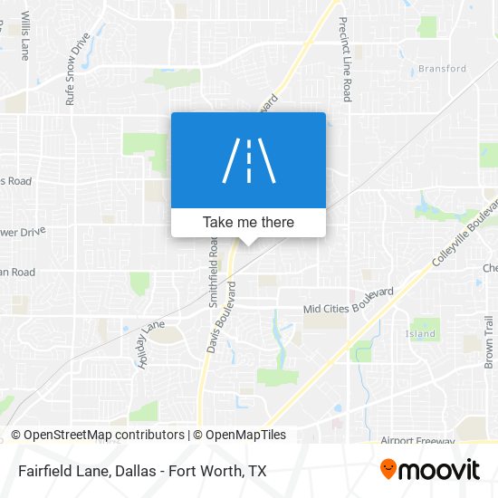 Fairfield Lane map