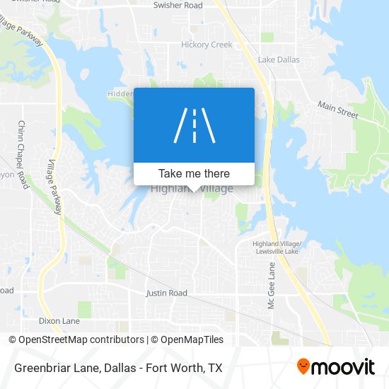 Greenbriar Lane map