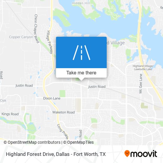 Highland Forest Drive map