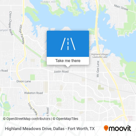 Highland Meadows Drive map
