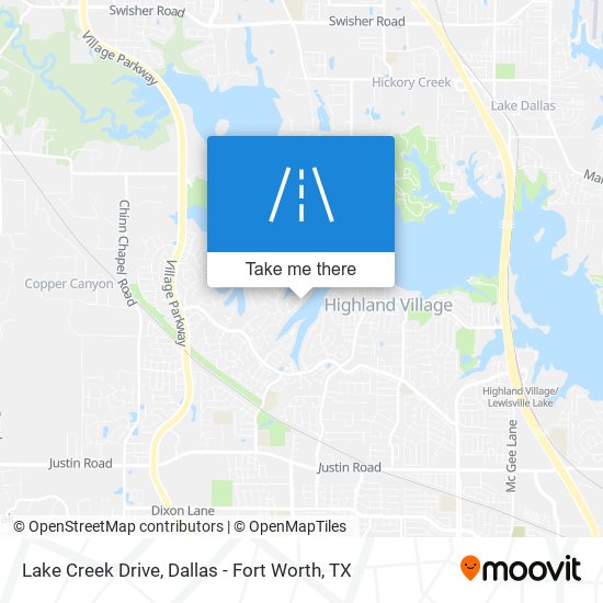 Lake Creek Drive map
