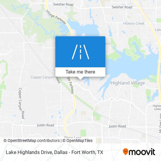Lake Highlands Drive map