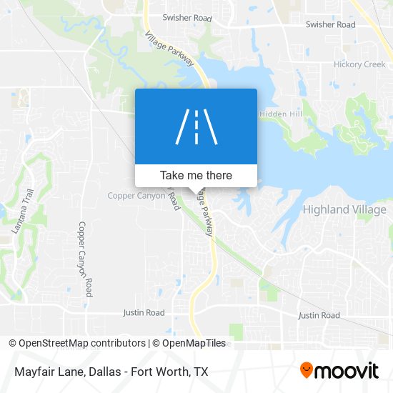 Mayfair Lane map