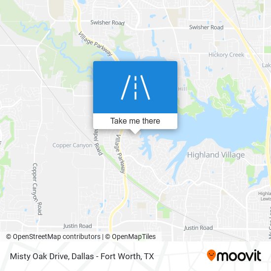 Misty Oak Drive map