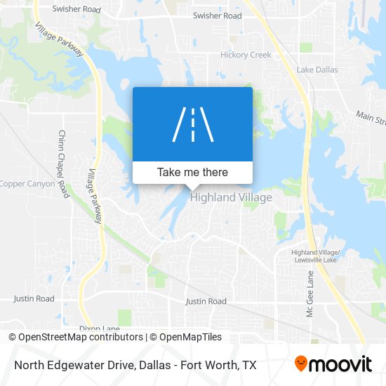 North Edgewater Drive map