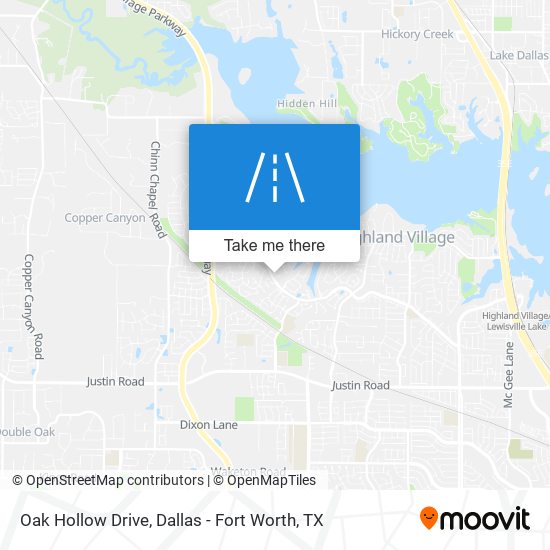Oak Hollow Drive map