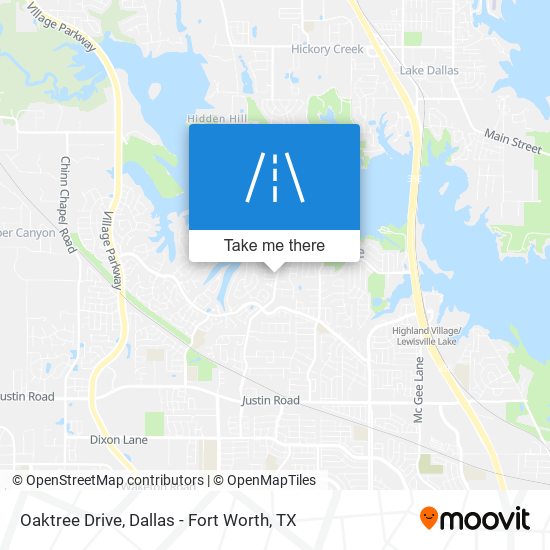 Oaktree Drive map